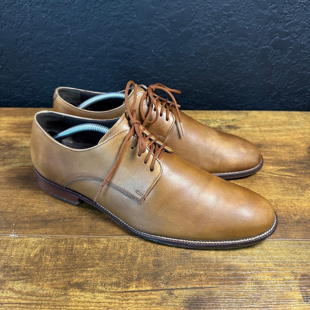 Cole Haan Harrison Grand C12206 Tan Leather Derby Oxford Mens Size 10.5 M